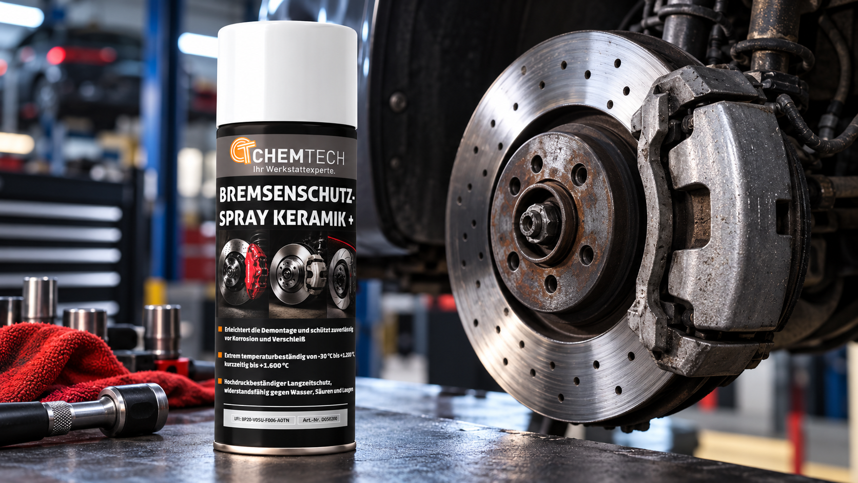 Bremsenschutzspray Keramik + - ChemTech