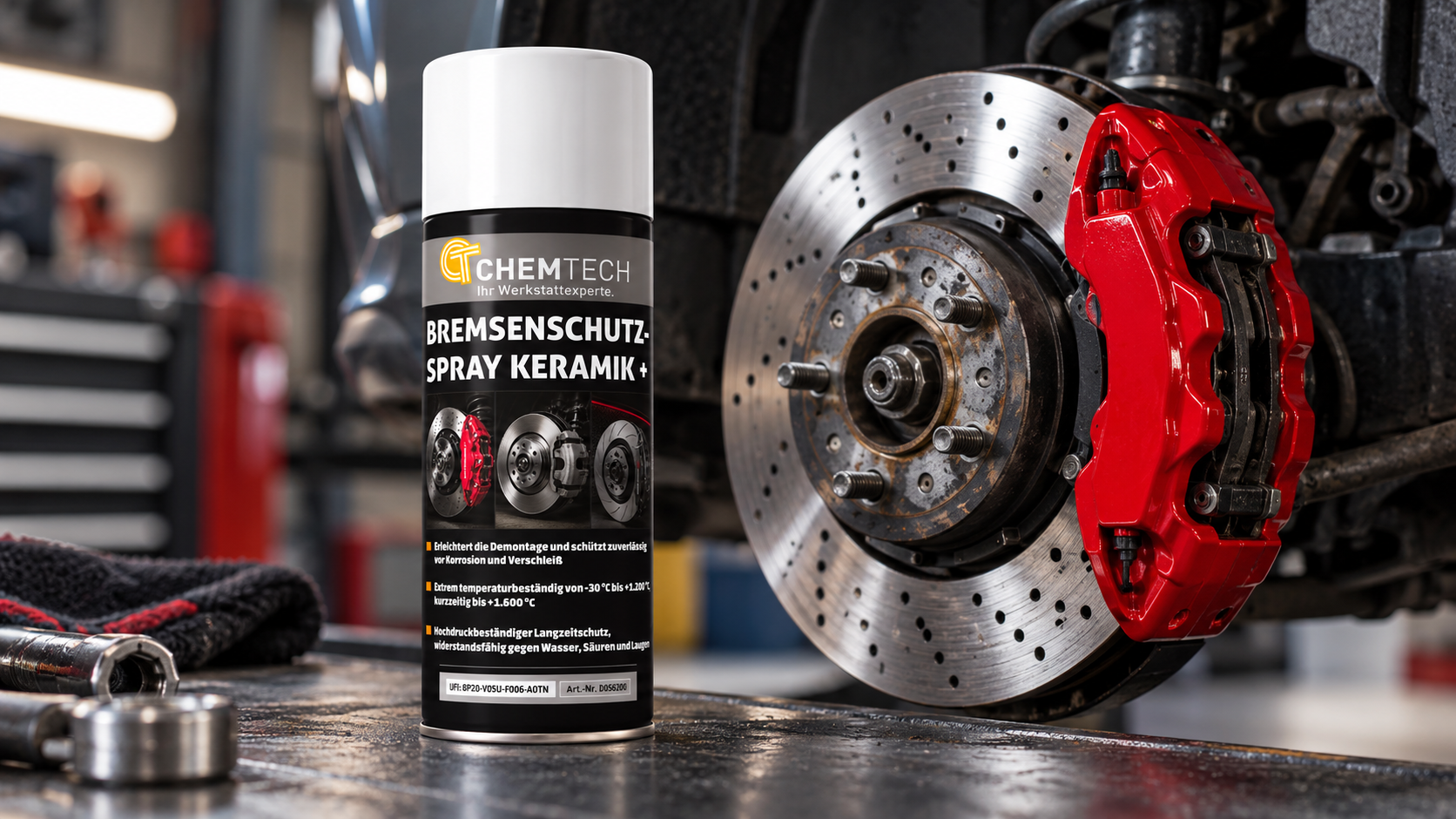 Bremsenschutzspray Keramik + - ChemTech