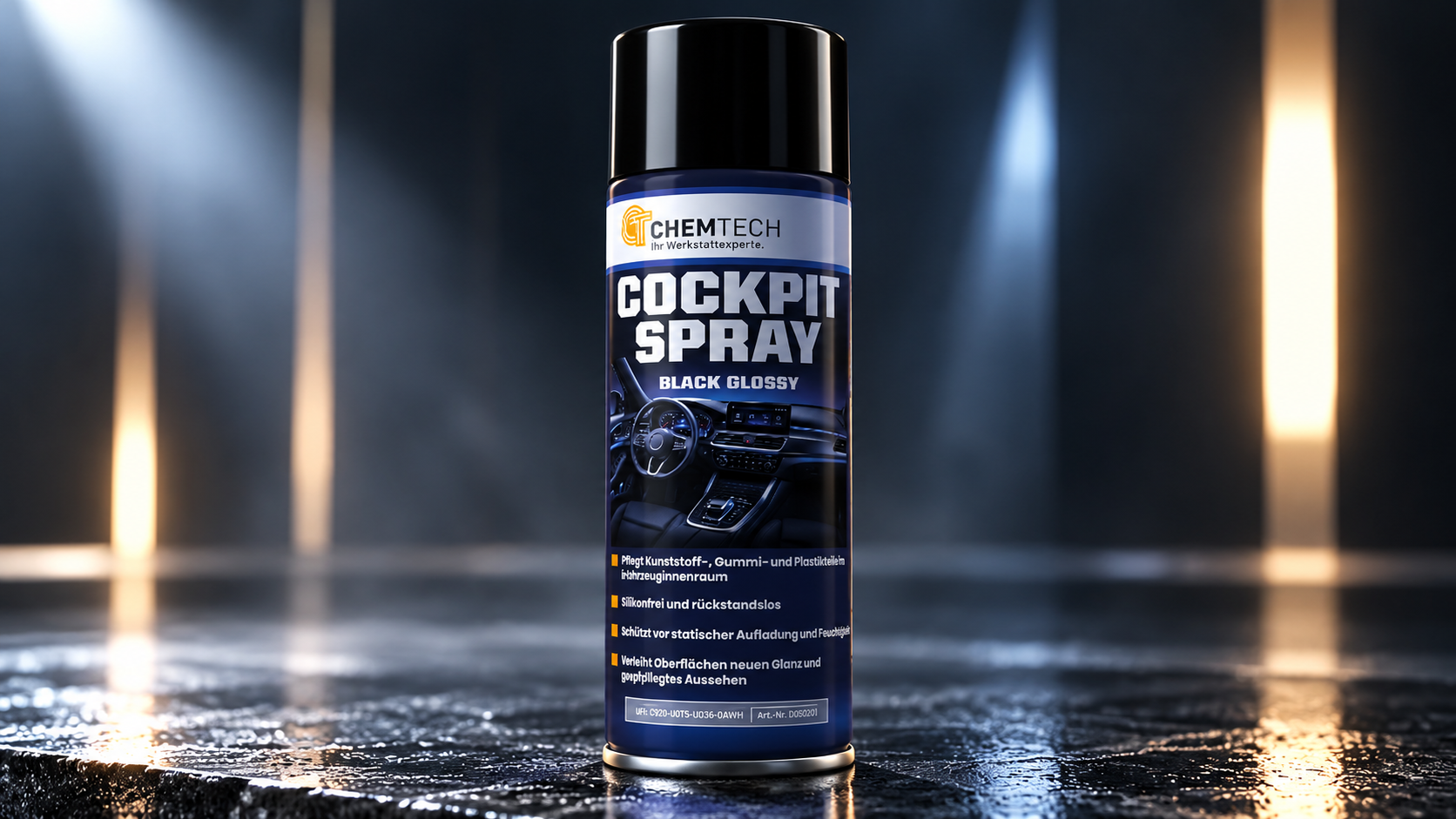 Cockpit Spray Black Glossy - ChemTech