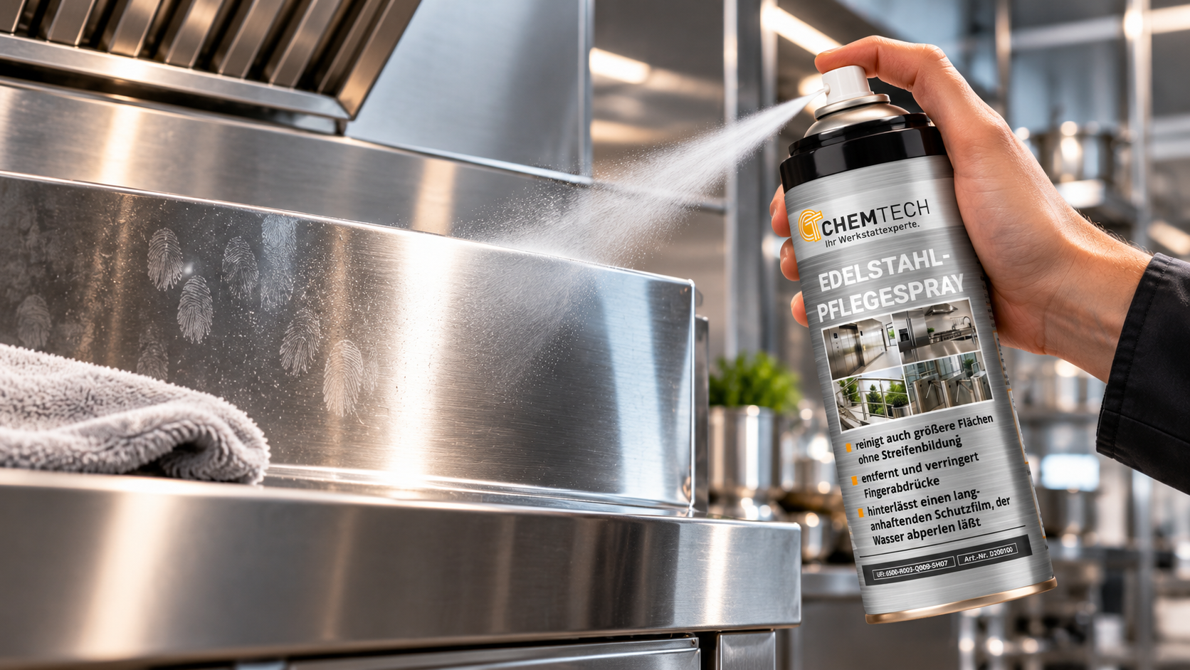 EDELSTAHL-PFLEGE SPRAY - ChemTech